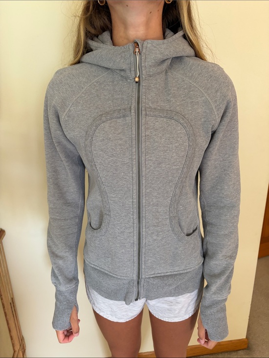 lululemon athletica Jackets & Blazers - lululemon athletica Scuba Light Gray Hooded Zip Jacket. Thick